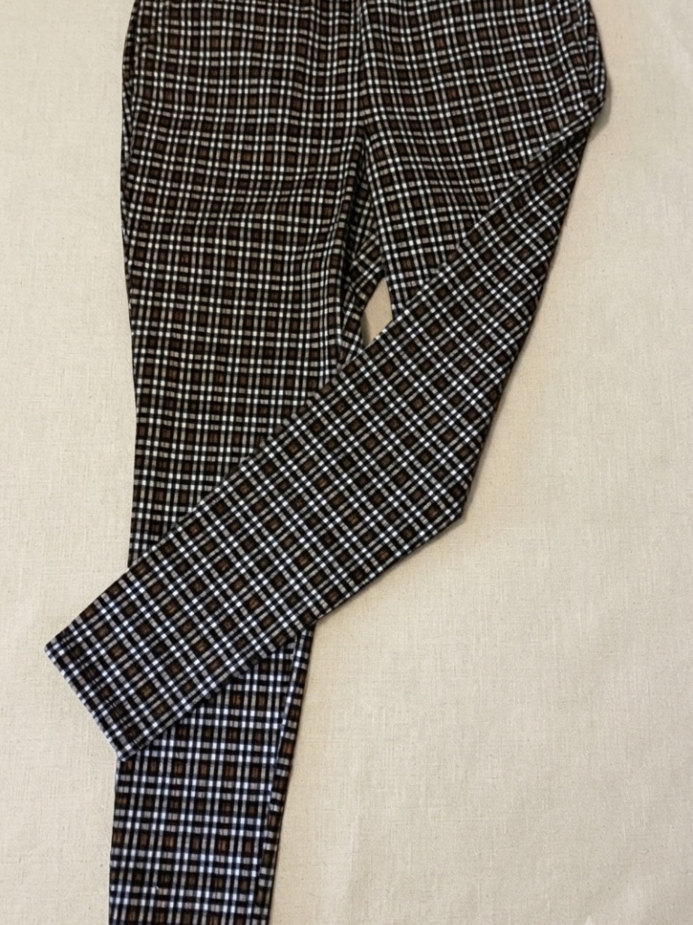High Rise Plaid Leggings - Size Large Sonoma SO Goods For Life brand checkered
